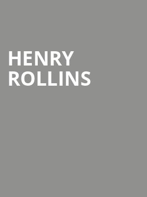 Henry Rollins, Park Theatre, Winnipeg